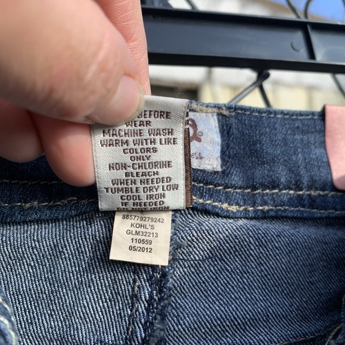 Mudd Denim Lace Up Flare Y2K Girls Size 6X Jeans NWT - Picture 10 of 18