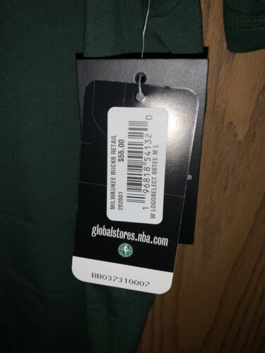 Women's New Era Hunter Green Milwaukee Bucks Glam Game Flower T-Shirt - Picture 3 of 5