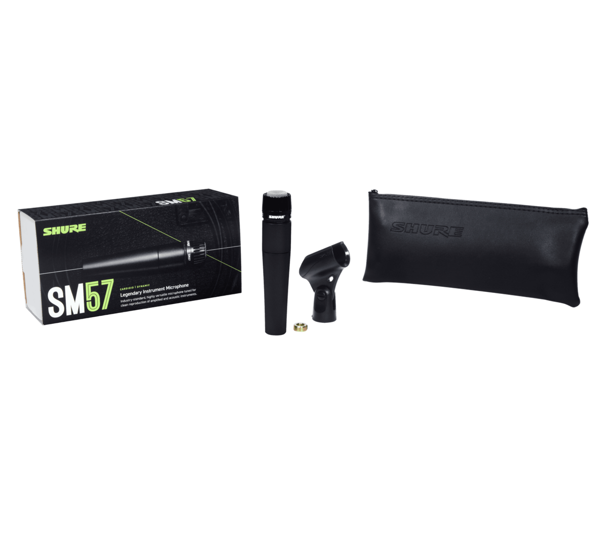 Shure SM57 Cardioid Dynamic Instrument Microphone for sale online