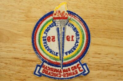 1959 3rd Pan American Games Chicago Olympic Torch Icon Logo