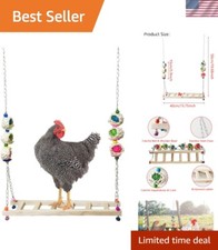 Durable Wooden Chicken Ladder Toy - Ideal for Climbing and Entertainment