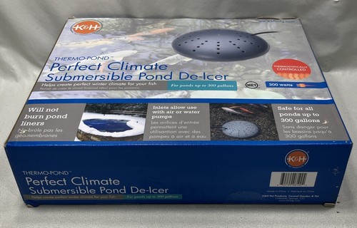 ๐ K&H Perfect Climate Submersible Pond De-Icer & Warmer, Gray,300W FREE SHIPP - Picture 10 of 12