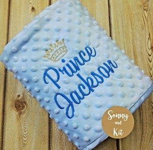 ebay personalised baby blanket