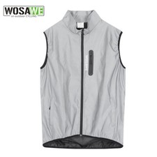 WOSAWE Voll Reflektierend Fahrradweste Warnweste Fahrrad Night Glowing Jacke MTB