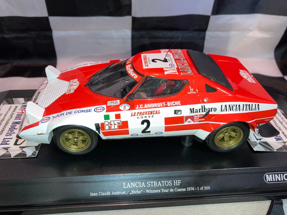 1:18 Minichamps 155 741702 Lancia Stratos HF #2 Winner Rallye Tour de Corse 1974 - Image 4 of 4