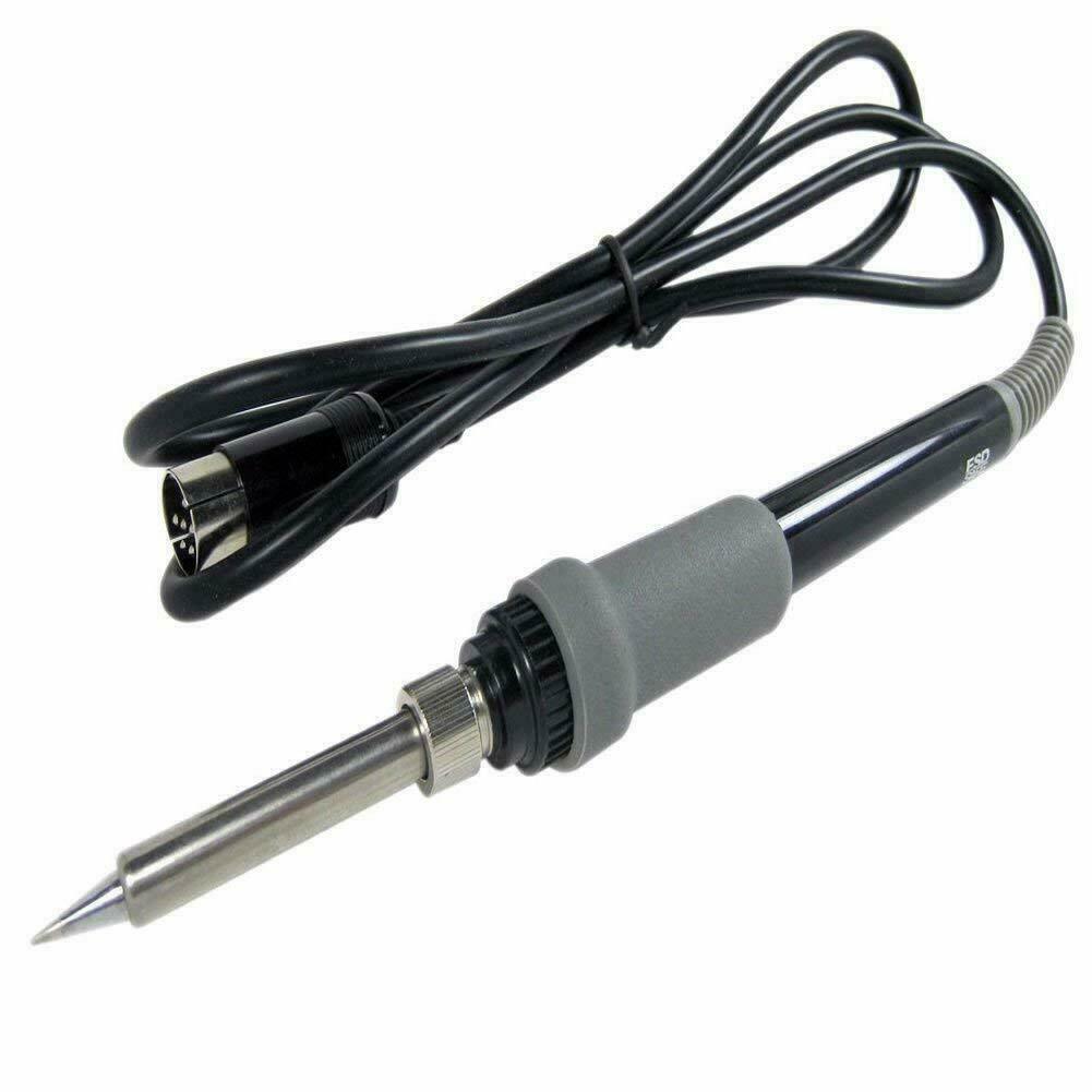 Black Soldering Iron Handle Station 6Pin For FX888 FX888D FX8801, 65W Power Consumption, 21 5cm Handle Length