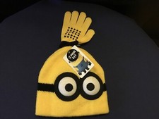 Minion Cap And Single Glove Set NWT