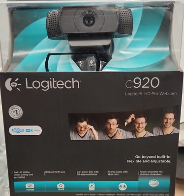 LOGITECH C920 Pro HD Webcam 1080p Widescreen Video Calling Recording New