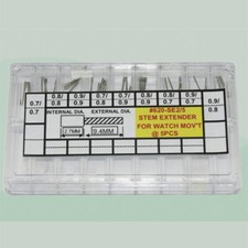 45pcs 9 Sizes Watch Stem Extender Assortment for Swiss ETA Watch Movements