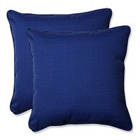 Pillow Perfect Indoor/outdoor Fresco Corded Throw Pillow, 18.5-inch, Navy, Set O on sale Pillow Perfect Indoor/outdoor Fresco Corded Throw Pillow, 18.5-inch, Navy, Set O on sale