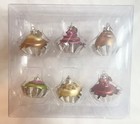 Dept 56 Glass Ornaments Set Candy Land Valentine 56.18822 Petit Fours Treats
