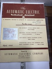 1949 Il Giornale Tecnico Elettrico Automatico �� Interruttore Strowger Banca Trunking