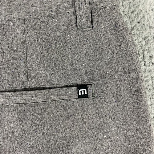 Travis Mathew Shorts Mens 32 Gray Pockets Regular Fit Polyester Stretch Chino - Picture 7 of 11