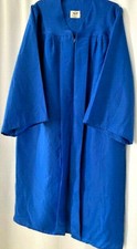 BLUE MATTE GRADUATION GOWN, COSTUME CHOIR ROBE , JOSTENS