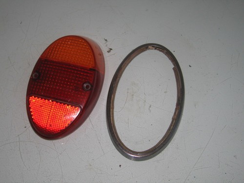 1# VW Käfer Rückleuchte Rücklicht Hassia mit Chromring