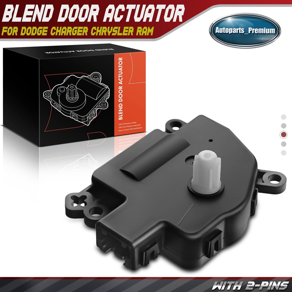 Heater Air Door Actuator For Dodge Caravan Chryler 300 Dakota 2005-2007 604-004