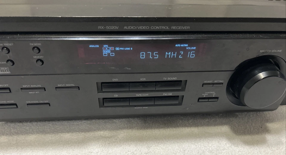 JVC A/V Control Receiver RX-5020V Dolby DTS AM FM Radio Black Tested No Remote - Image 3 of 4