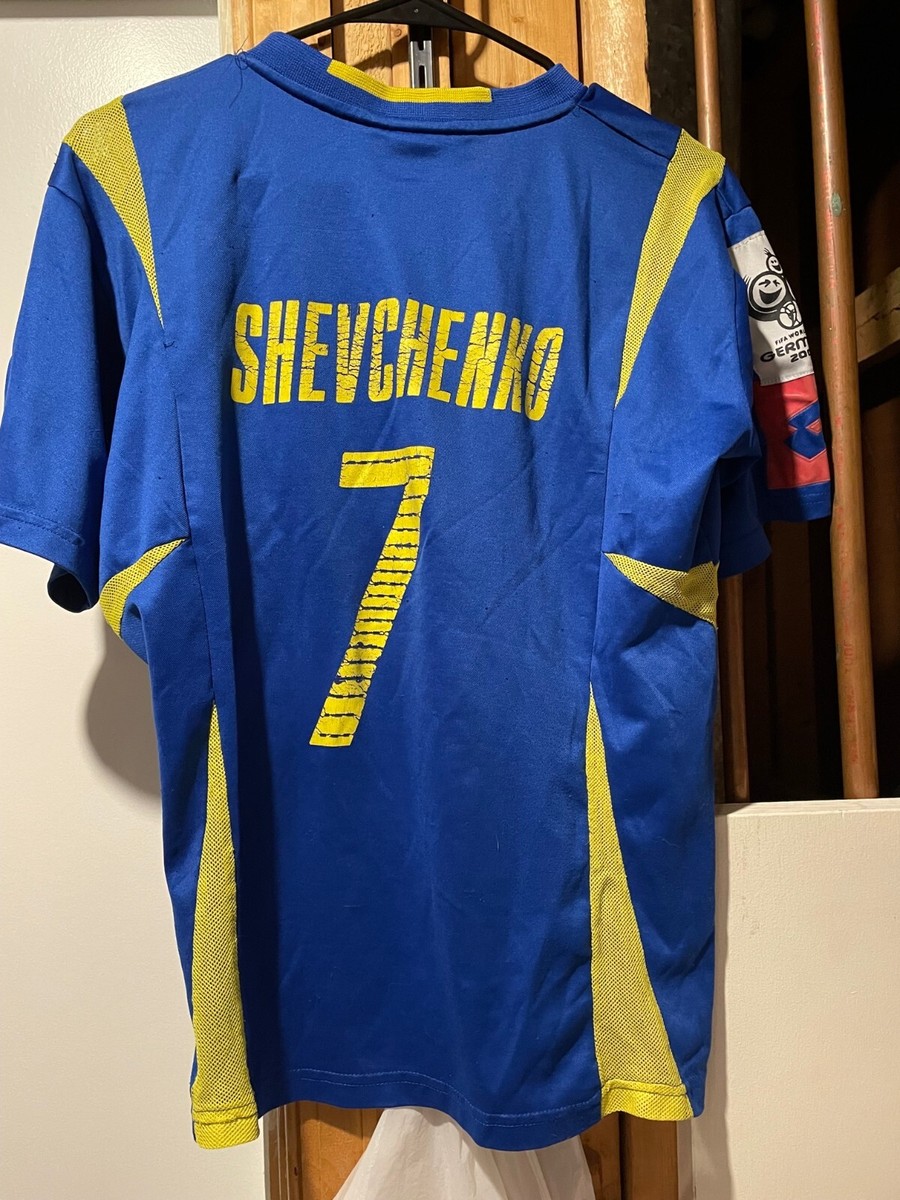 2006 World Cup UKRAINE ANDRIY SHEVCHENKO jersey Medium Lotto