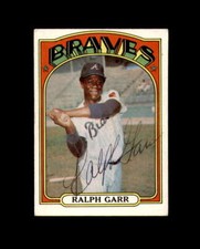 Ralph Garr Hand Signed 1972 Topps Atlanta Braves Autograph