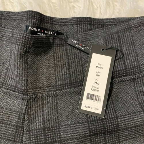 NWT Romeo & Juliet Couture Plaid Skinny Leggings M Medium - Picture 9 of 10