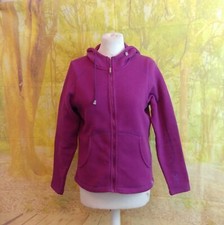 Gill Marine Sailing purple full zip 100% polyester Hoodie. UK women's size 10