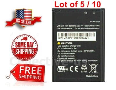 Lot of 5 / 10 New Sonim XP3 XP3800 1500mAh BAT-01500-01S Battery OEM SPEC AT&T