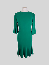 Dolce & Gabbana green 3/4 sleeve dress size UK12/US8