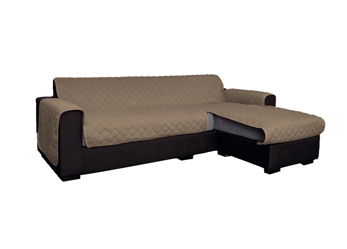 Copridivano antiscivolo penisola DESTRA Glamour, Made in Italy, 290 cm, Marrone | Leroy Merlin