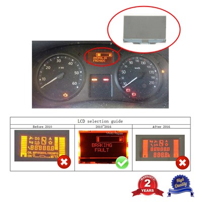 Dashboard LCD Screen for Renault Trafic 2 X83 BOX 2010-2016 Instrument Cluster