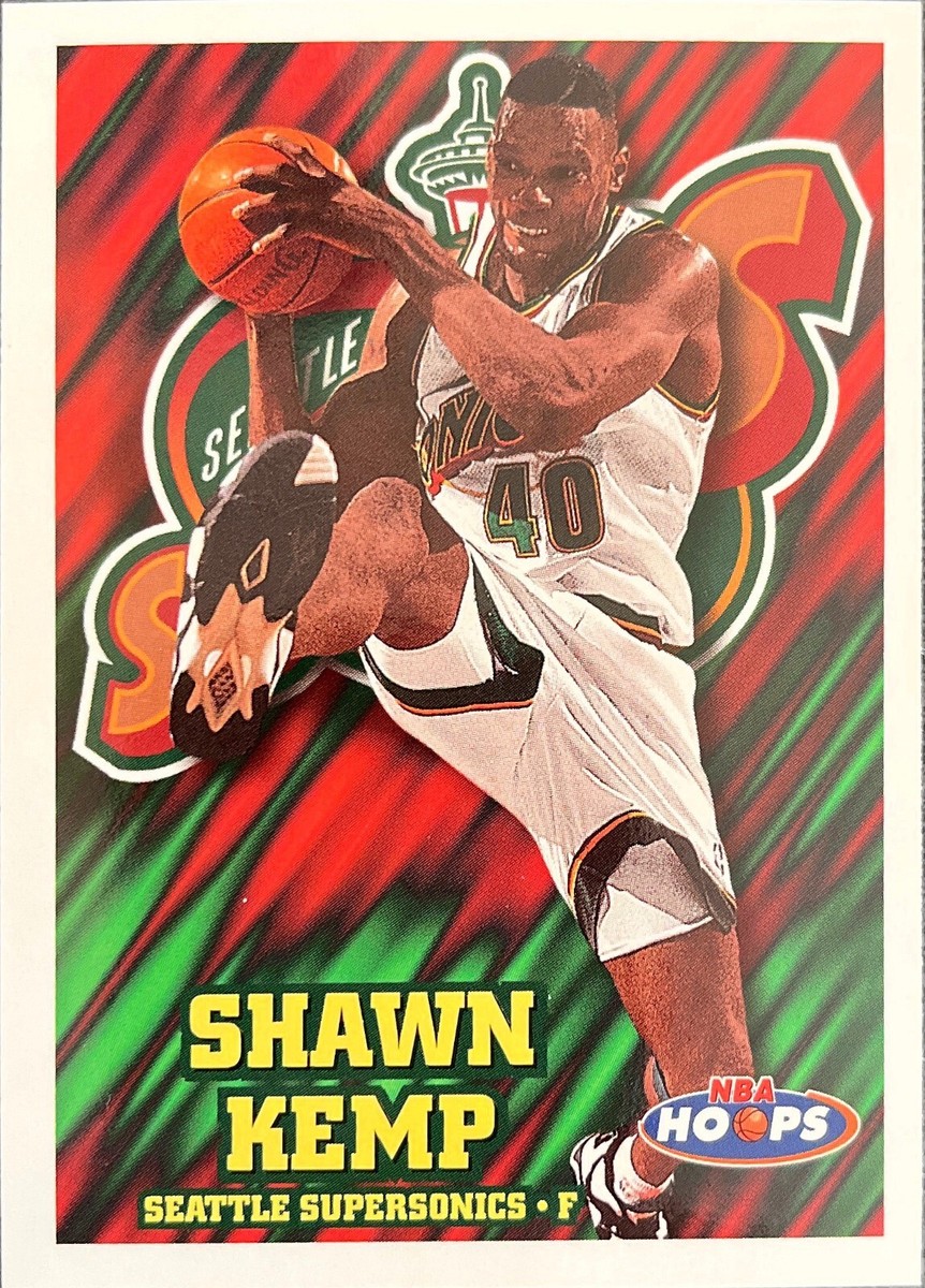 Shawn Kemp NBA Hoops 97-98 #140 Seattle Supersonics | eBay