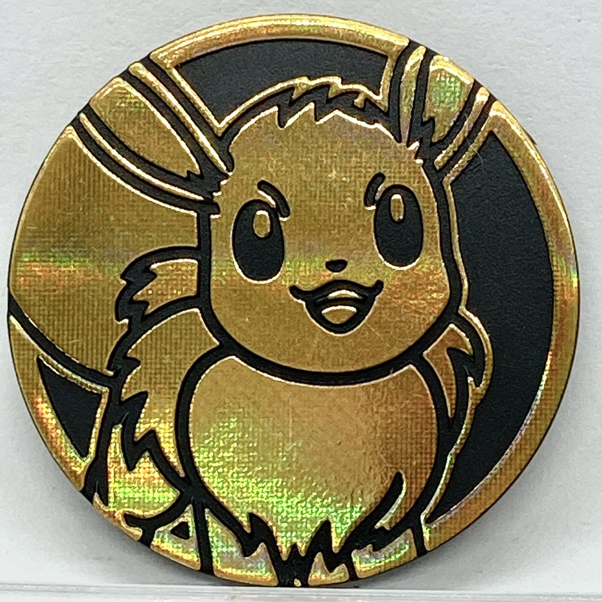 Pokemon Trading Card Games Eevee Gold Plastic Medal Japanese | eBay