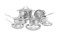 Cuisinart 77-11g Chef's Classic Stainless 11-piece Cookware Set, New, Free Shipp on sale Cuisinart 77-11g Chef's Classic Stainless 11-piece Cookware Set, New, Free Shipp on sale