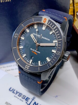 Ulysse Nardin Diver 42mm Blue Shark Limited Edition Box Papers