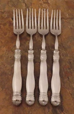 Southern Living Gallery Set of 4 Dinner Forks Stainless Flatware Lot M