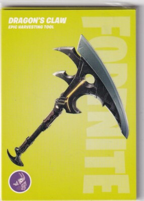 Panini Fortnite Karte Serie 3 Italy Print #H61 Dragon's Claw & Ice Scepter
