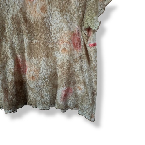 Vintage Y2K 2000s Babydoll Top Womens Size 3X Lace Coquette Romantic Feminine - Picture 8 of 11