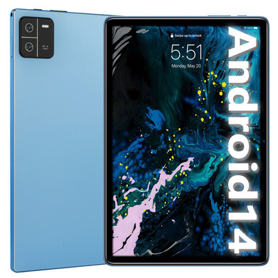 2025 Tab 10.1'' Android 14 12GB+256GB 8-Core 6-WiFi 8000mAH Bluetooth Tablet PC