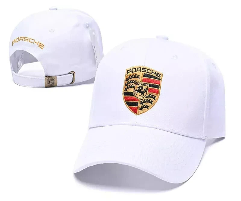 Unisex Adult F1 Team Racing Porsche Adjustable Sun Hat Caps White