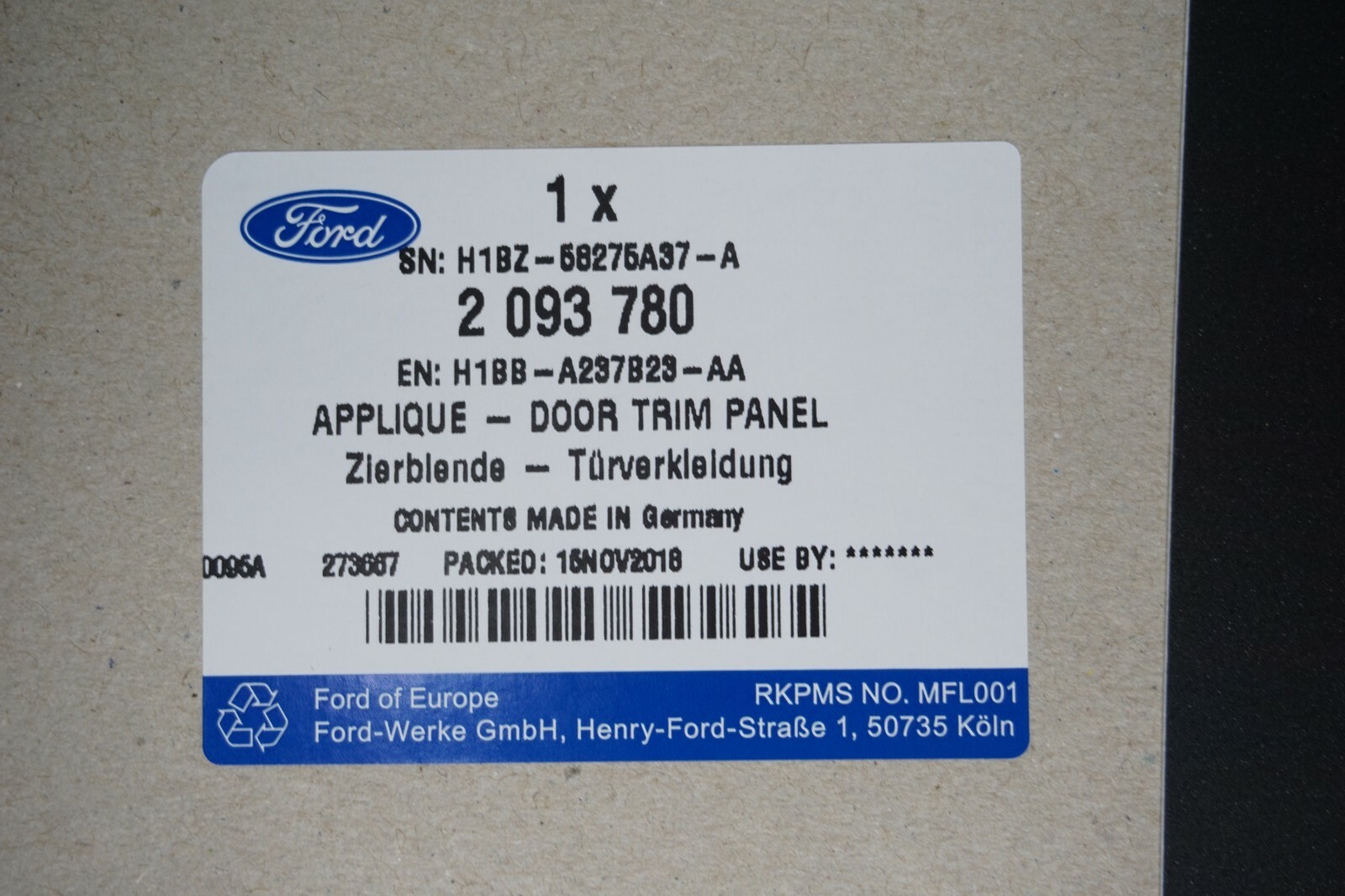 Genuine Ford Door Trim Panel Applique 2093780 for sale online | eBay