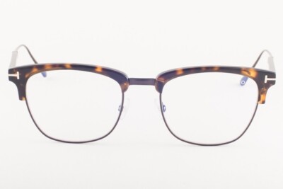 TOM FORD 眼鏡 TF5590-B 052 トムフォード Tom Ford 5590 052 Dark Havana Titanium / Blue Block Eyeglasses