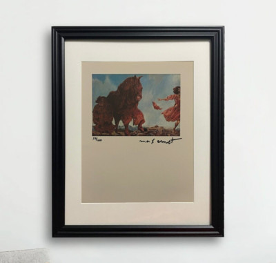 Max Ernst Hand-Signed Original Print With COA and +$3,500 USD Appraisal