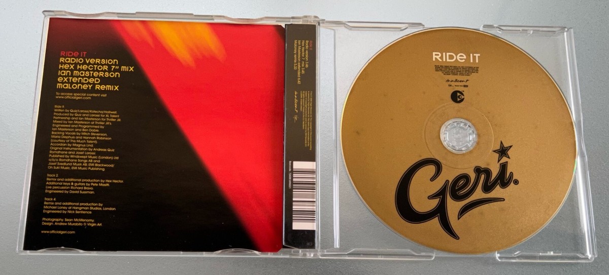 ジェリ・ハリウェル/スパイスガールズ/RIDE IT/輸入盤シングル/CD Geri Halliwell Ride It UK CD single — RareVinyl.com