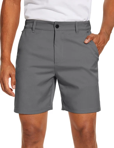 Pantalones cortos de golf ligeros para hombre 15 colores bolsillos delanteros planos pantalones flexibles de secado rápido - Imagen 29 de 51