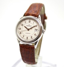 Orologio Automatico Movado 84.C8.826.2 con Data e Cinturino in Pelle Marrone