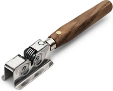 Kings County Tools Handheld Manual Knife Sharpener | Rotating Steel Wheel