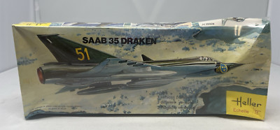 Heller Echelle 1/72 SAAB 35 Draken 255 - SEALED - Box Damaged