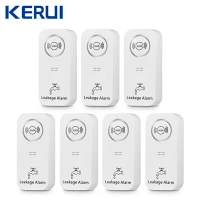 KERUI 7-PACK Water Leak Alarm Flood Level Overflow Detector Sensor Home Security Alert