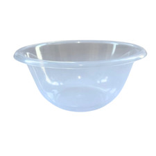 Clear Plastic Kitchen Mixing Bowl Prep Serving Dough Bowl Lightweight - 3 sizes