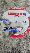 LENOX METALMAX Diamond Edge Cutoff Wheel, CH 14" x 1" LEN-1972929 new