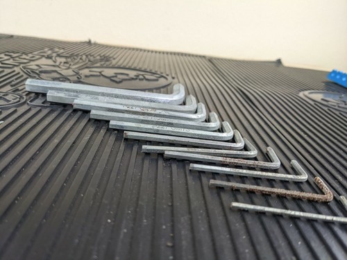 #am976 Snap On Tools 11 Piece SAE Hex Key / Allen Wrench Set - Picture 2 of 8
